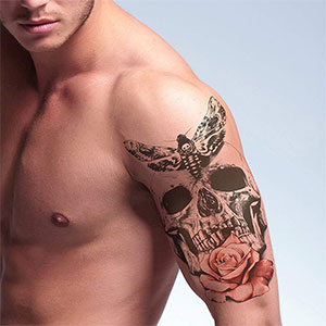Tatuajes temporales de moteros